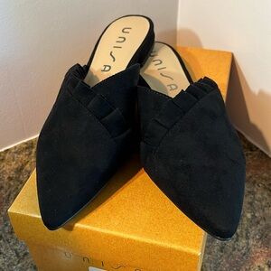 Unisa Unloxi black fabric flats